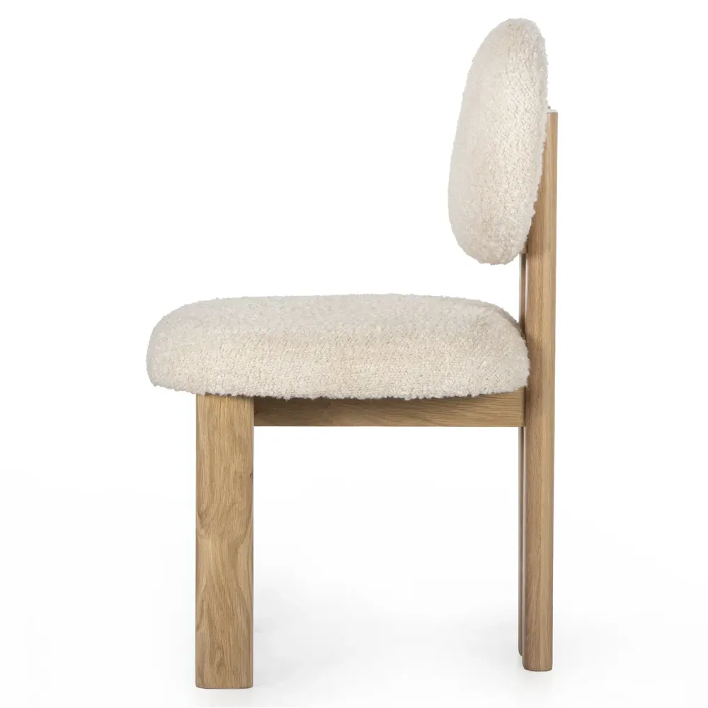 Cooper Dining Side Chair - White, Oak