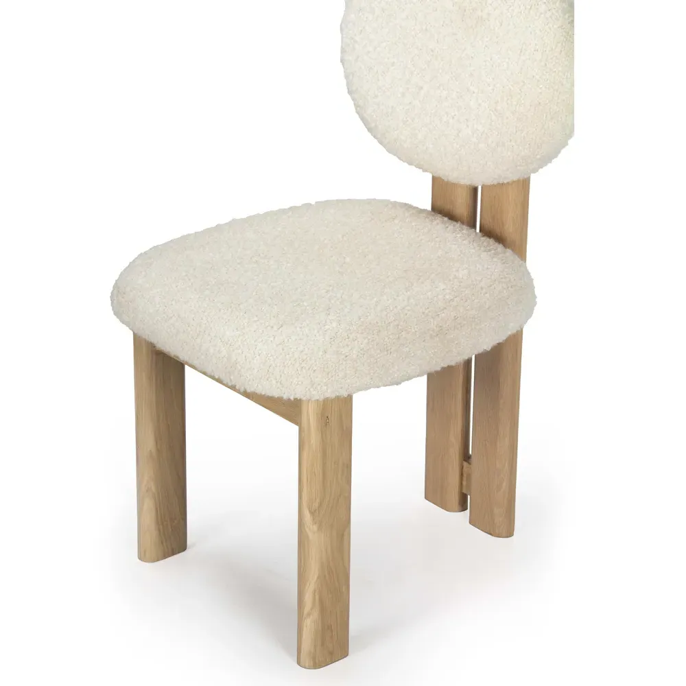 Cooper Dining Side Chair - White, Oak