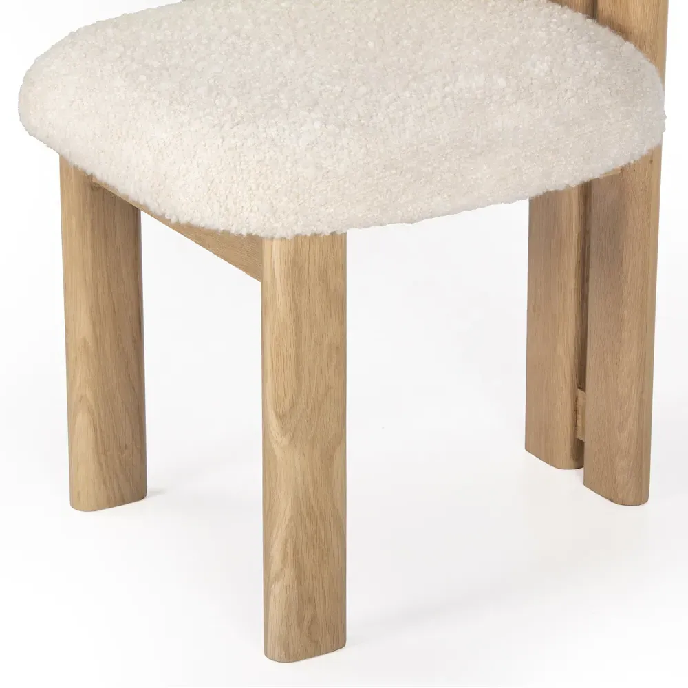 Cooper Dining Side Chair - White, Oak