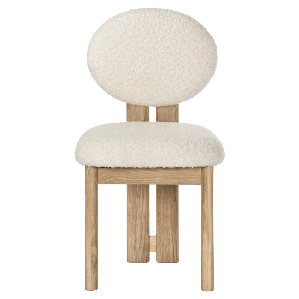 Cooper Dining Side Chair - White, Oak image