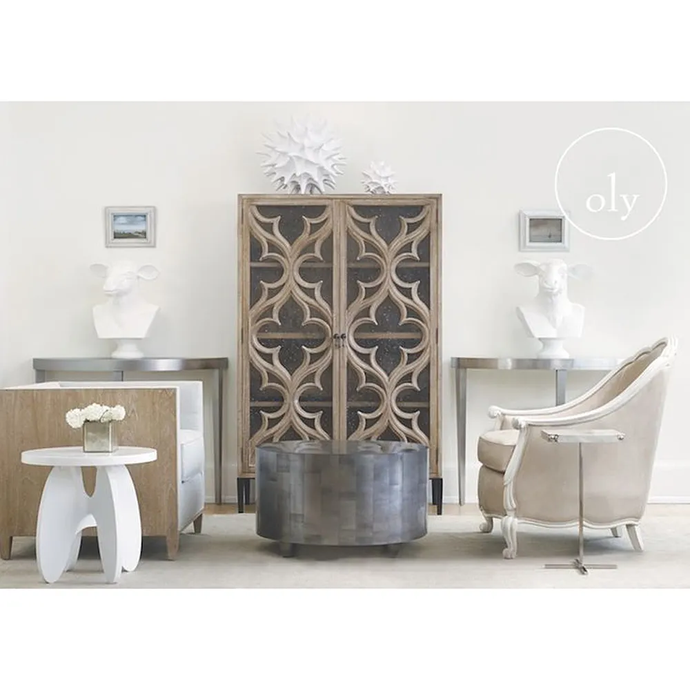 Copernicus Large Global Resin Sculpture - White