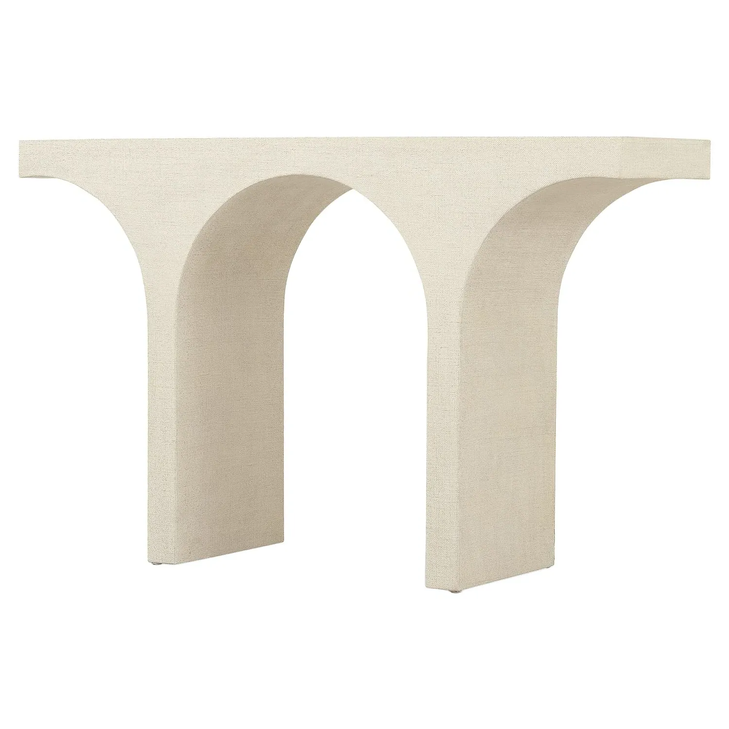 Cora Arched Console Table - Cream, Burlap image