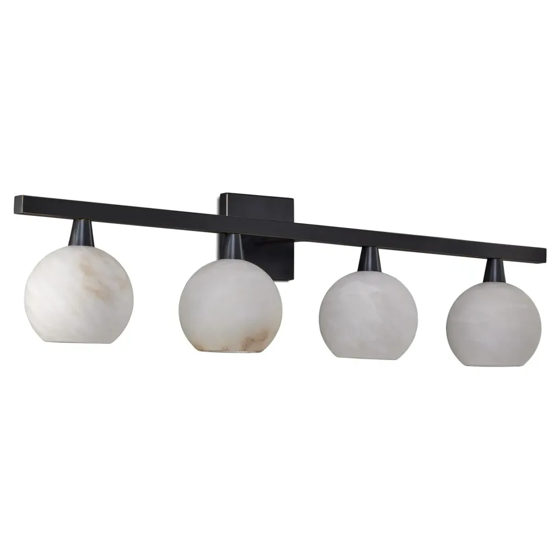 Cora Bath Bar Sconce - Oil Rubbed Bronze, Alabaster