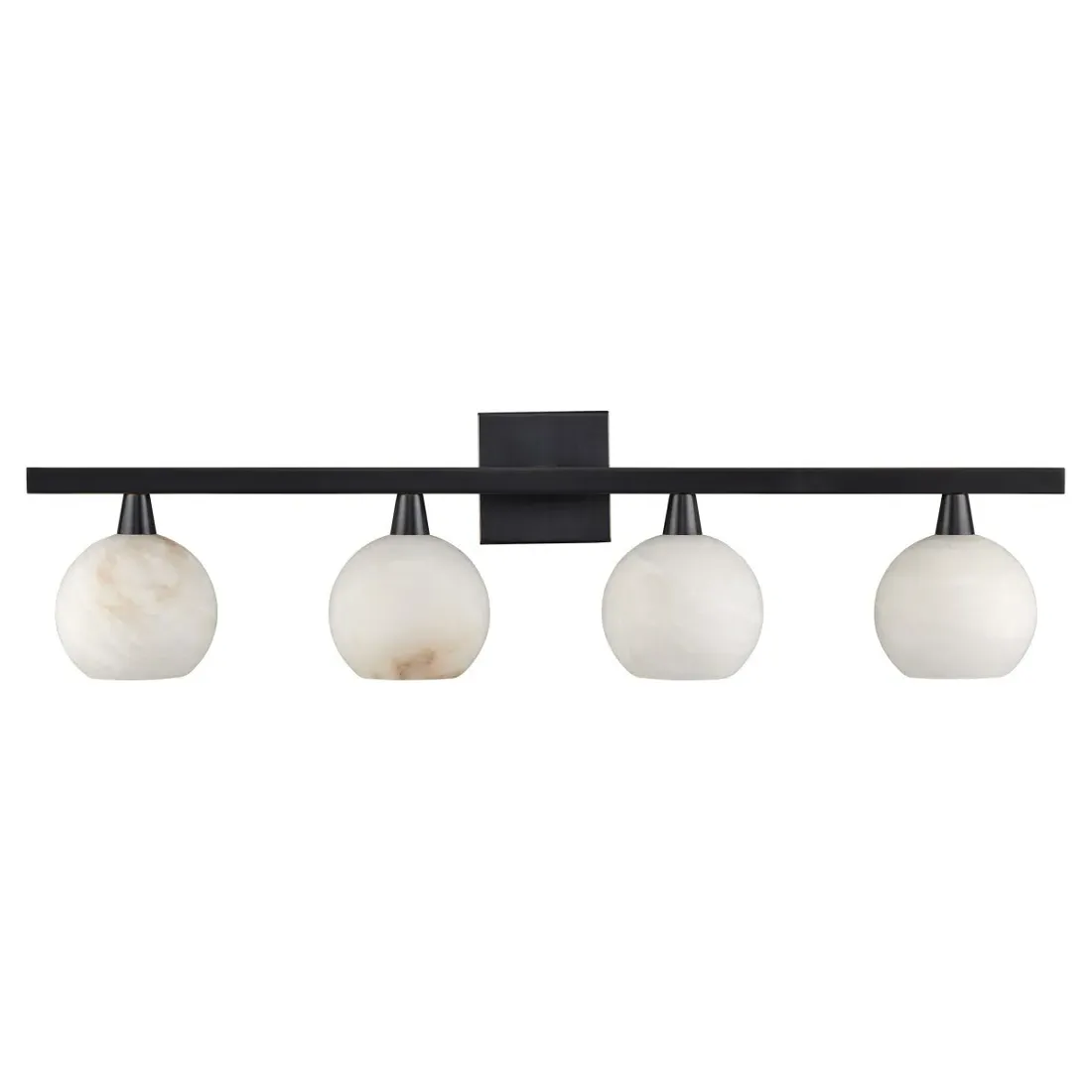Cora Bath Bar Sconce - Oil Rubbed Bronze, Alabaster