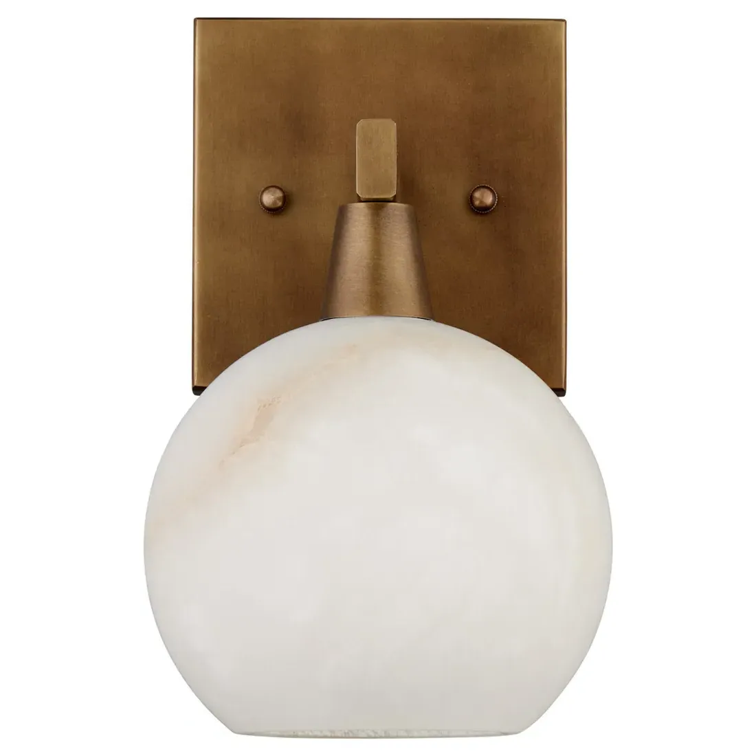 Cora Bath Wall Sconce - Brass, Alabaster image