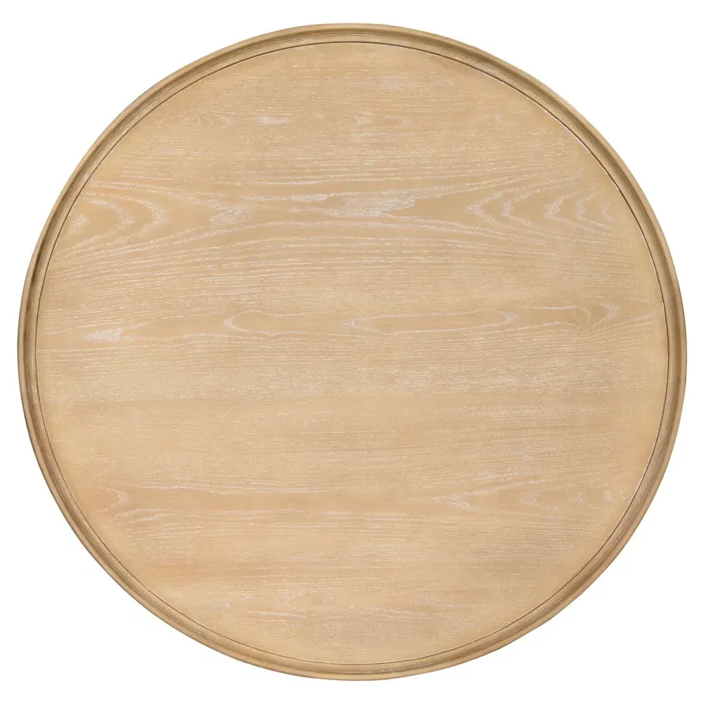 Cora Round Coffee Table - Brown, Wood