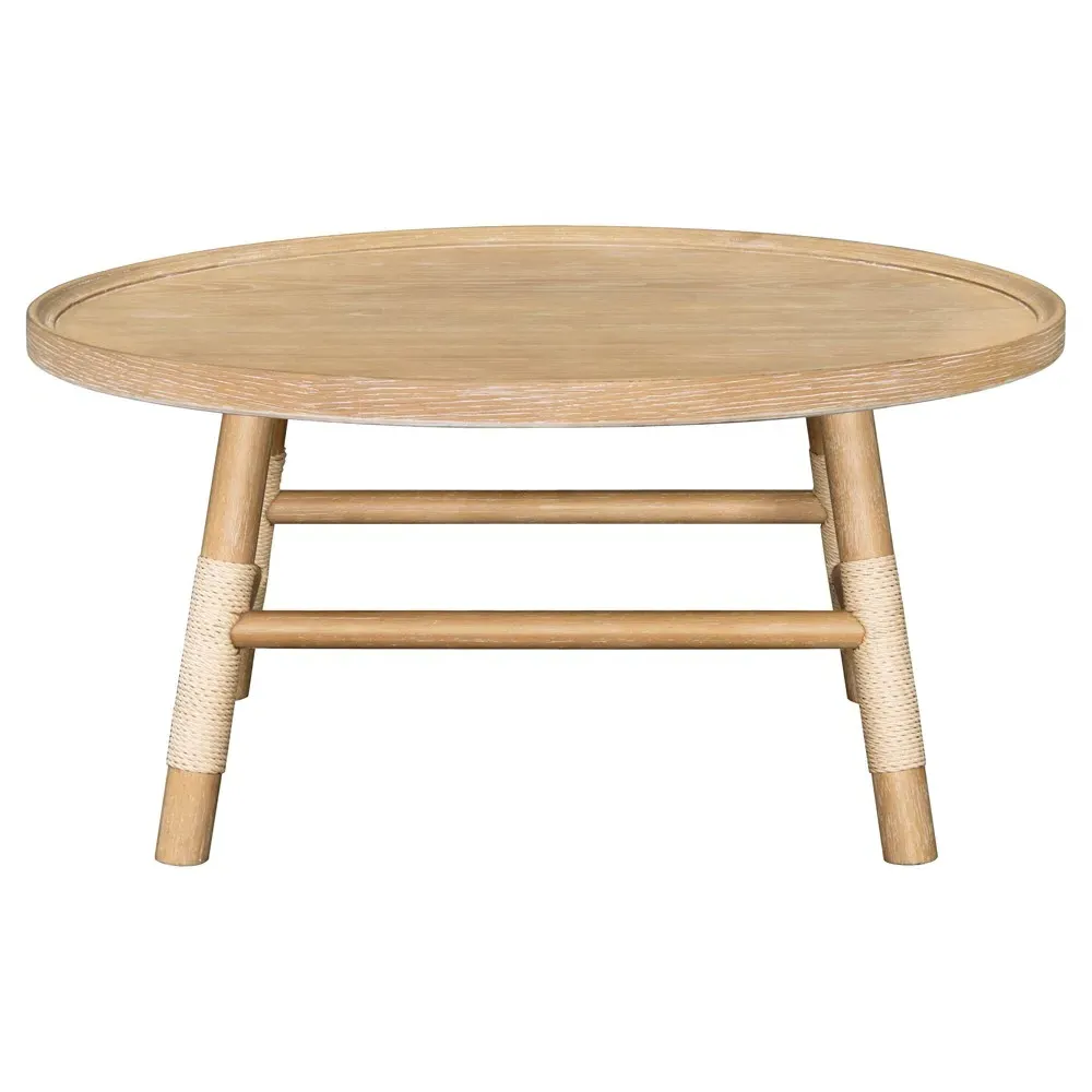 Cora Round Coffee Table - Brown, Wood image