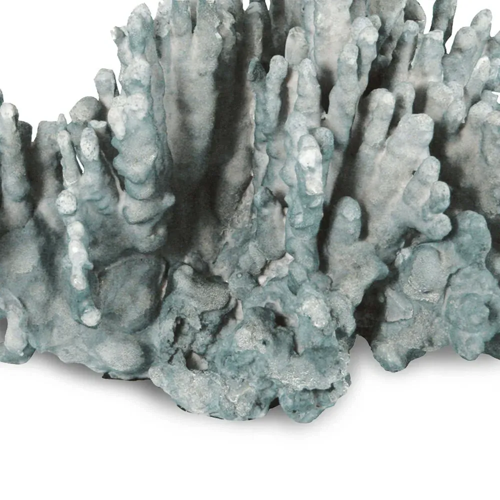 Coral Decorative Sculpture - Blue, Resin