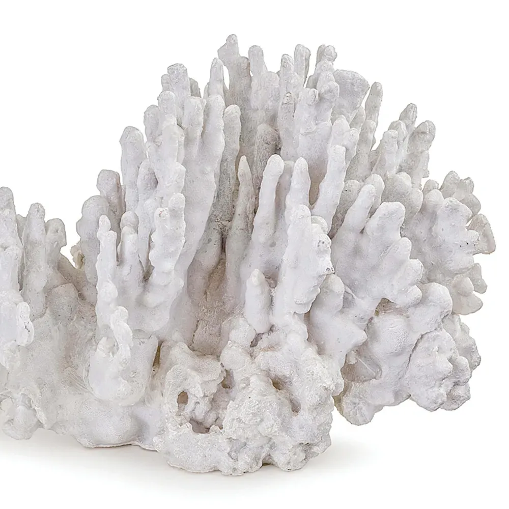 Coral Decorative Sculpture - White, Resin