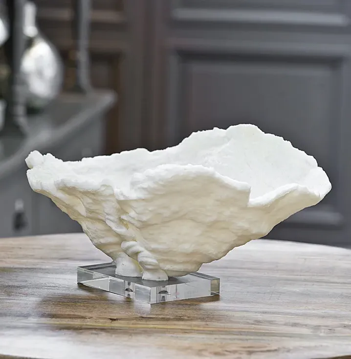Coral Reef Large Bowl - White, Resin