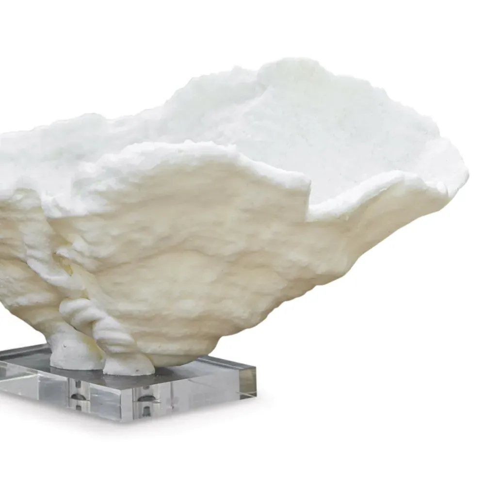 Coral Reef Large Bowl - White, Resin