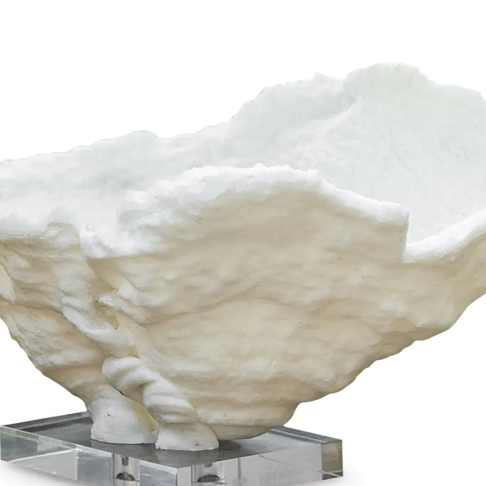 Coral Reef Large Bowl - White, Resin