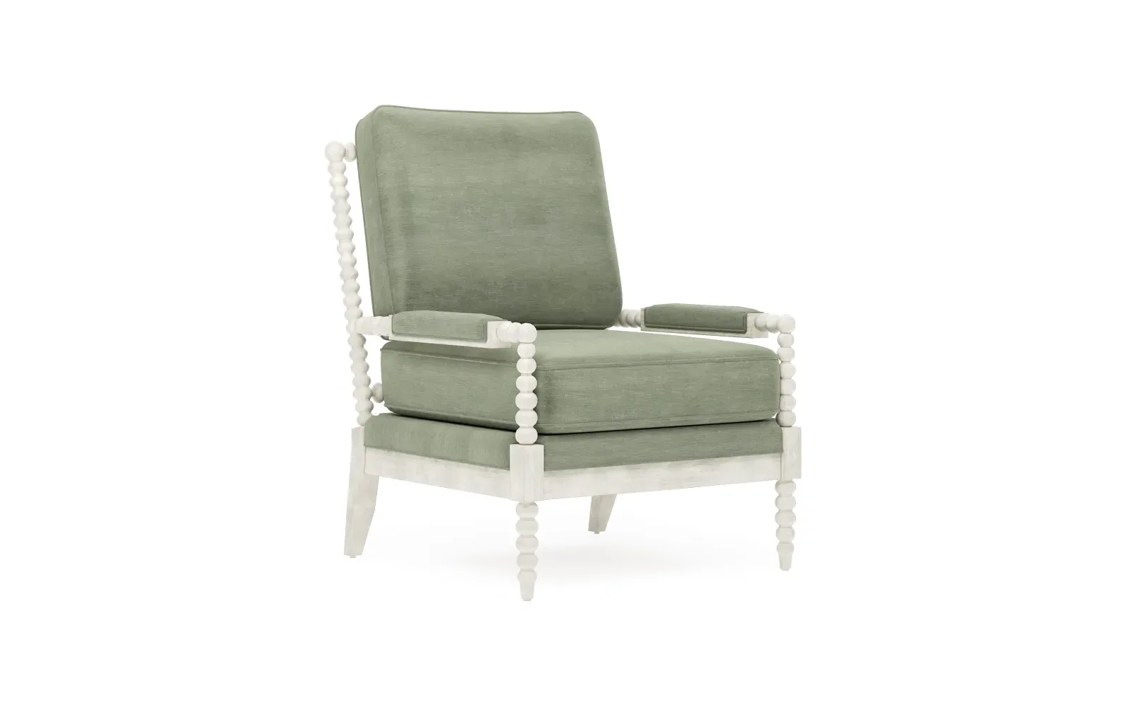 Coralie Chair - Lustre Verde, Velvet