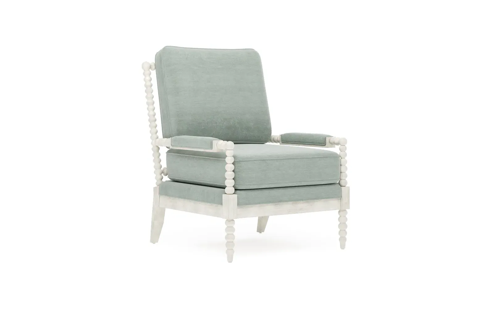 Coralie Chair - Sea Mist, Velvet