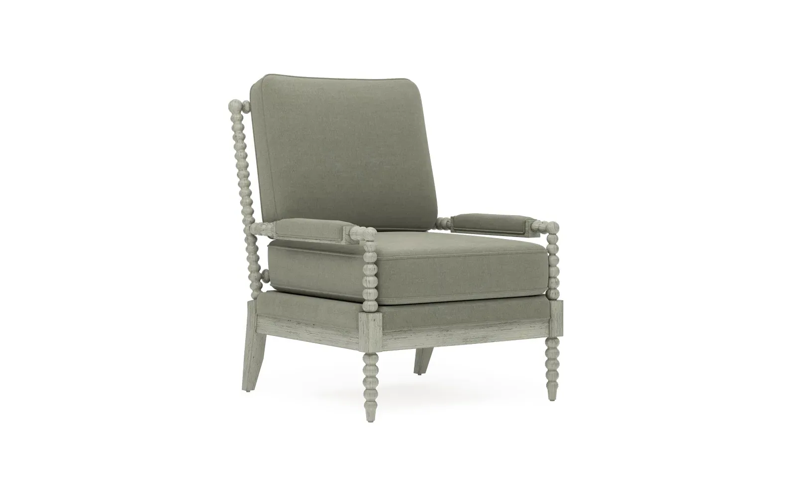 Coralie Provence Sage Chair - Sage, Velvet