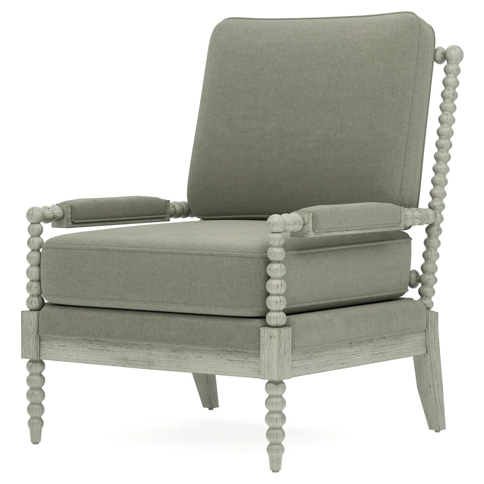 Coralie Provence Sage Chair - Sage, Velvet