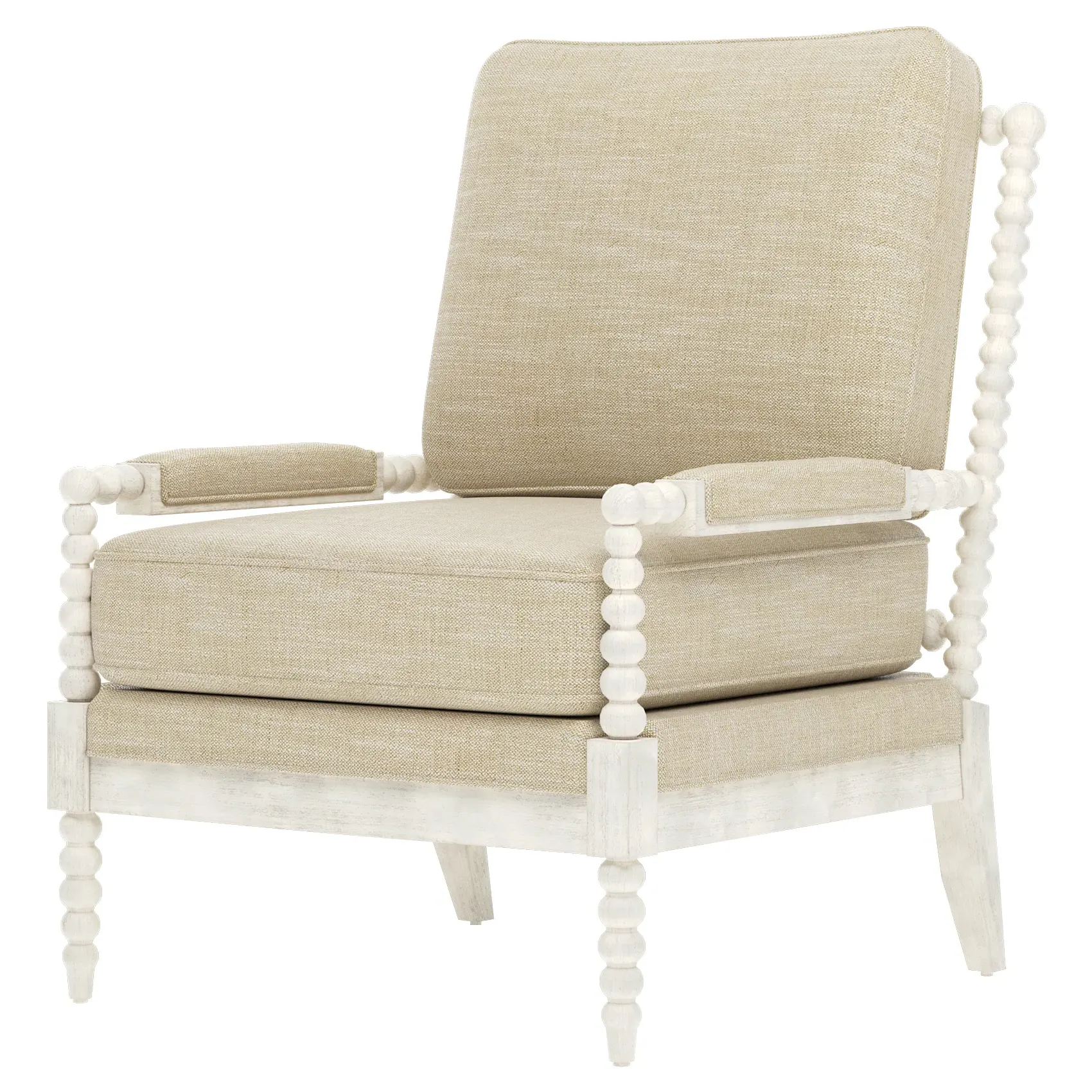 Coralie Textured Weave Chair - Cashew, Hardwood image