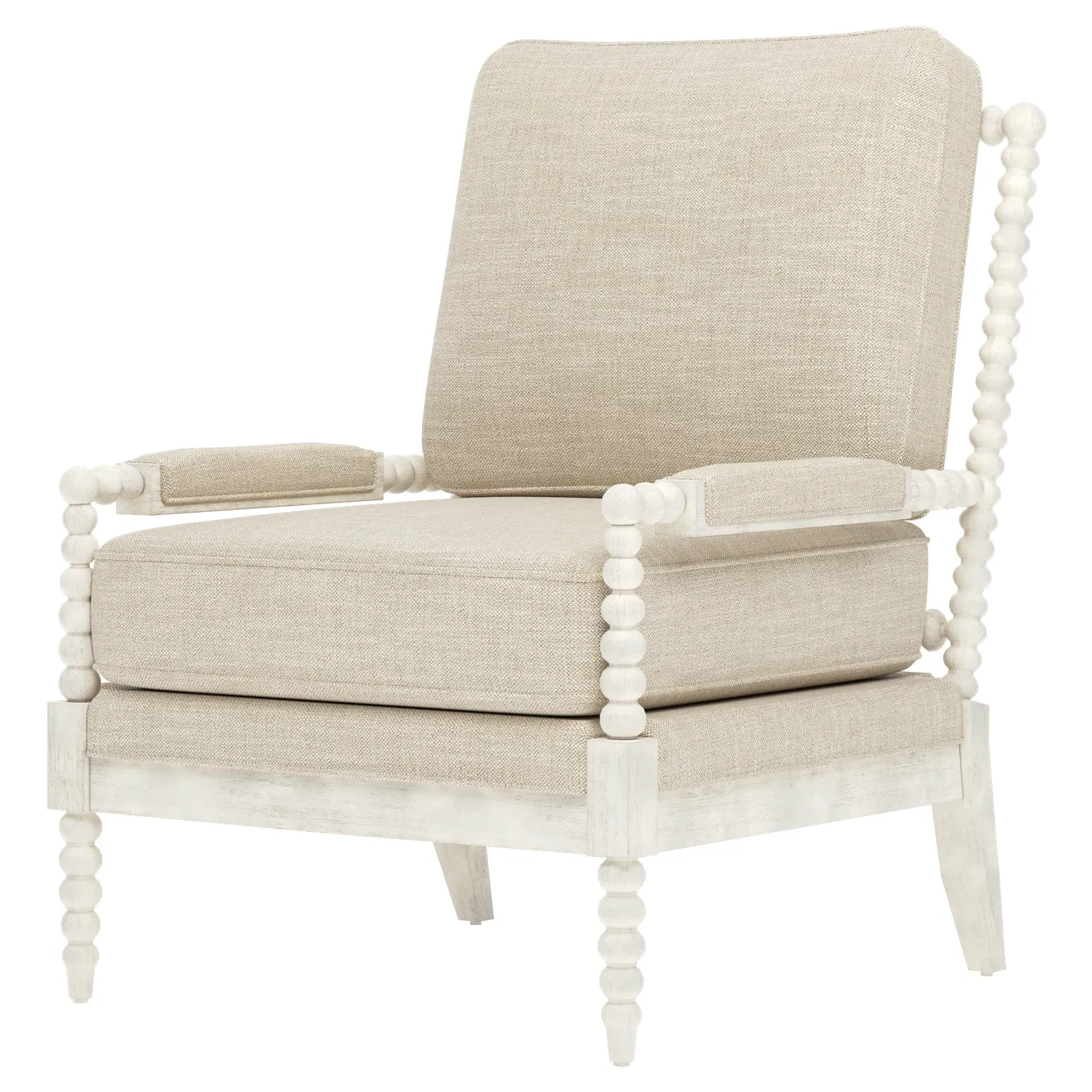Coralie Textured Weave Chair - Pebble Shore, Hardwood