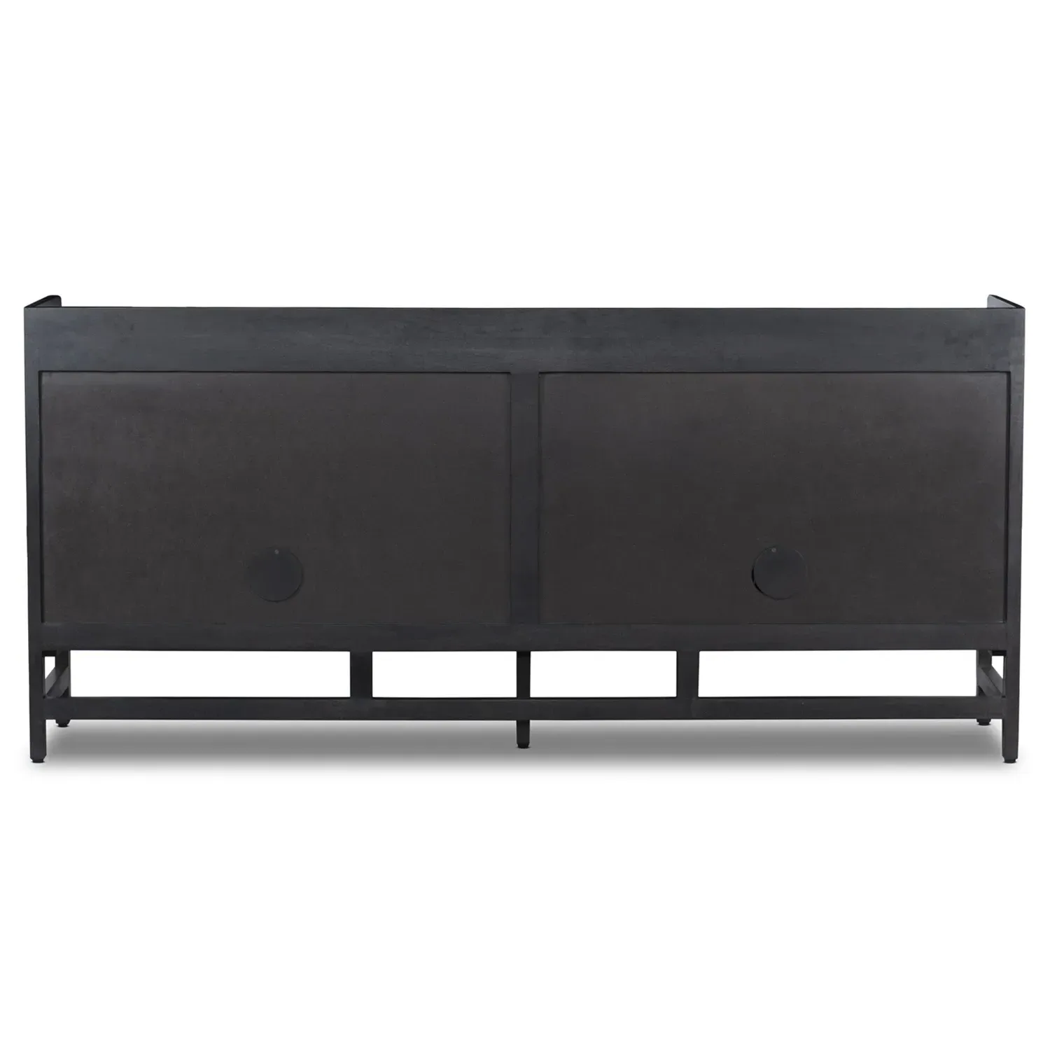 Corazon Woven Cane Sideboard - Black, Mango Wood