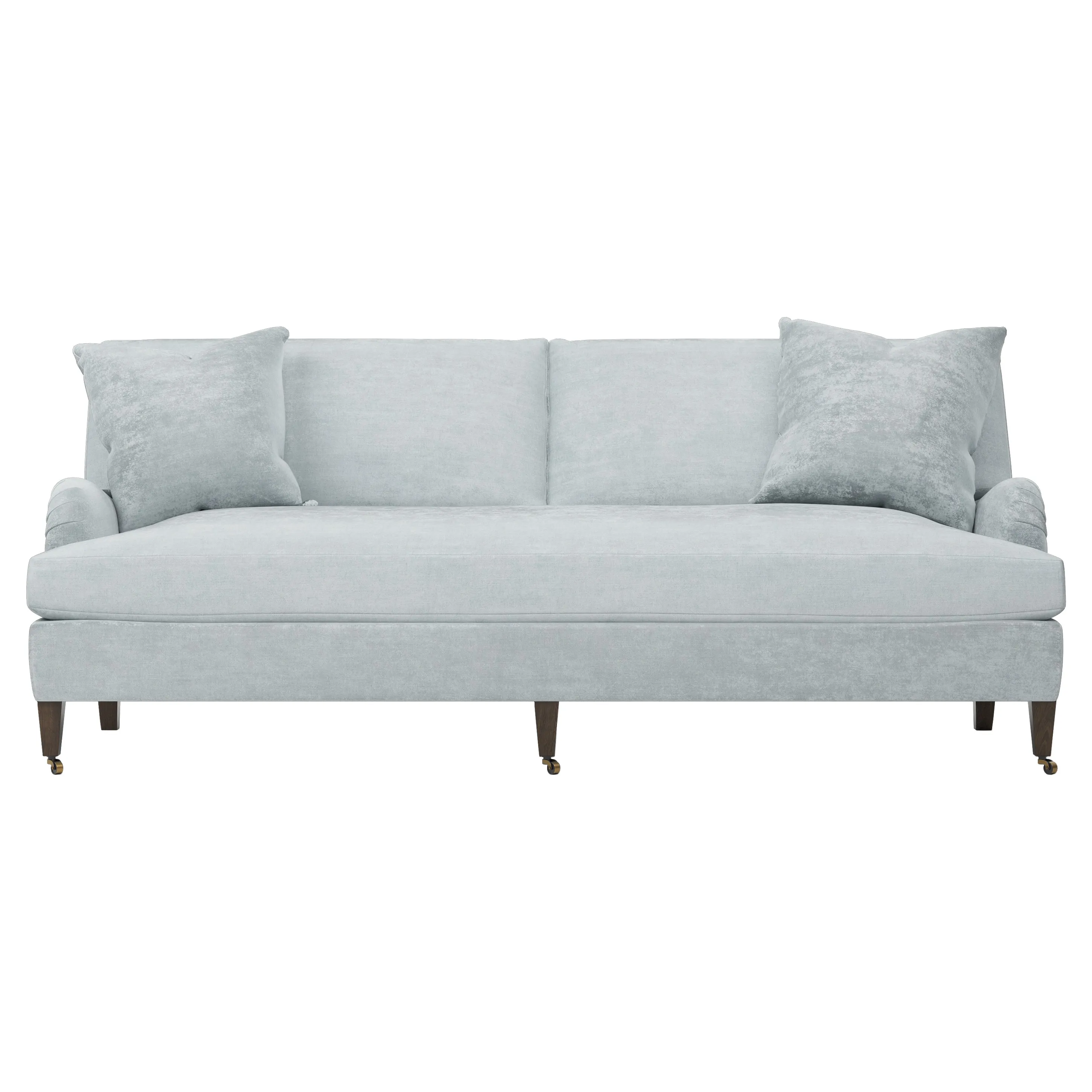Cordelia Bench Cushion Sofa - Pale Blue