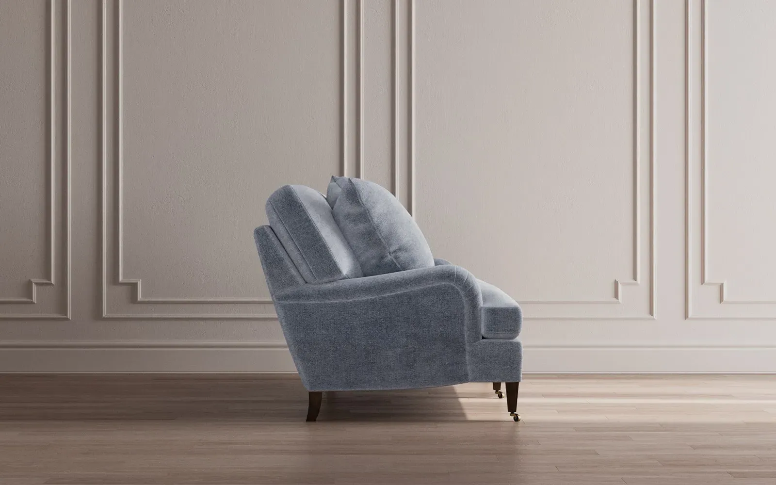 Cordelia Bench Cushion Sofa - Truffle