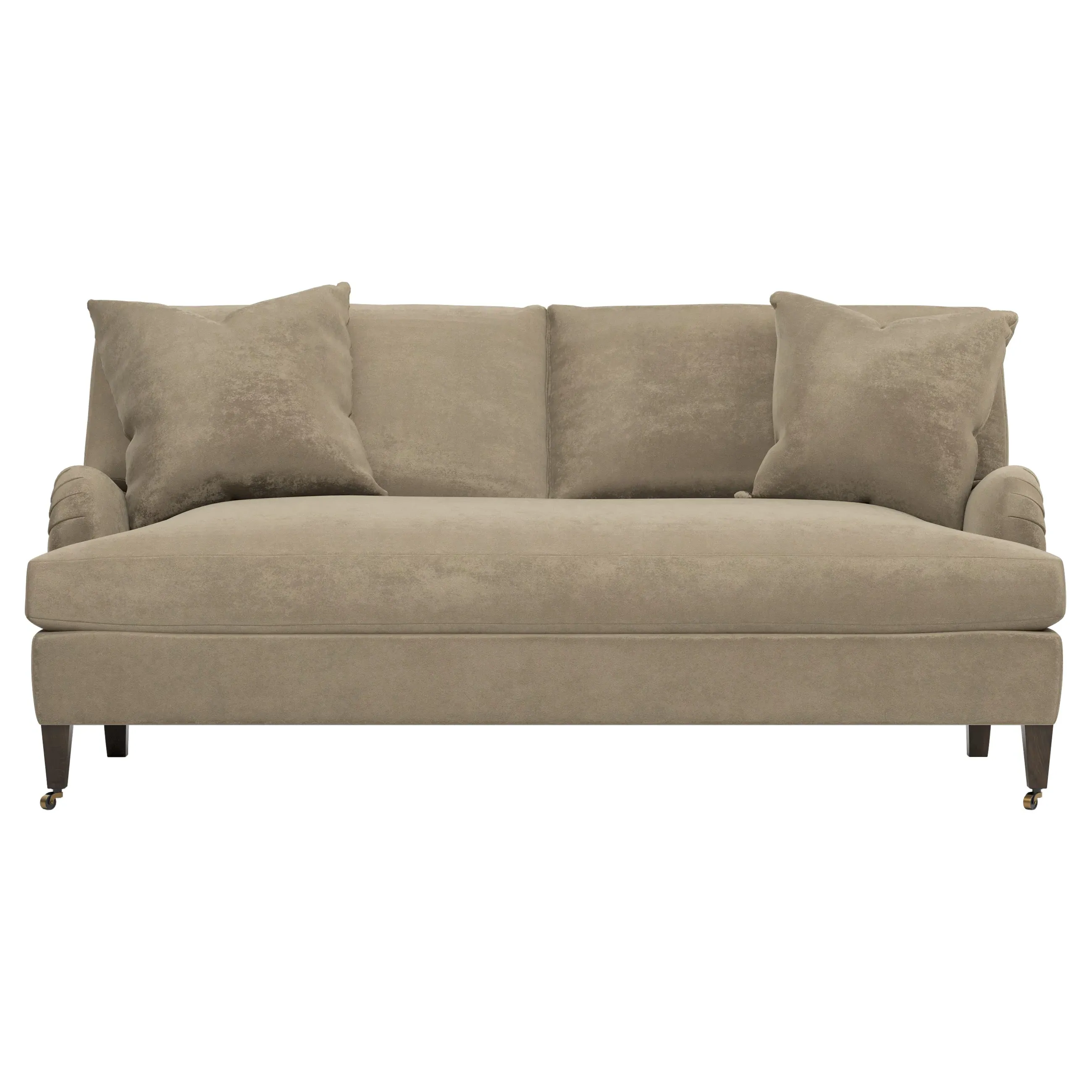 Cordelia Bench Cushion Sofa - Wheat, Velvet