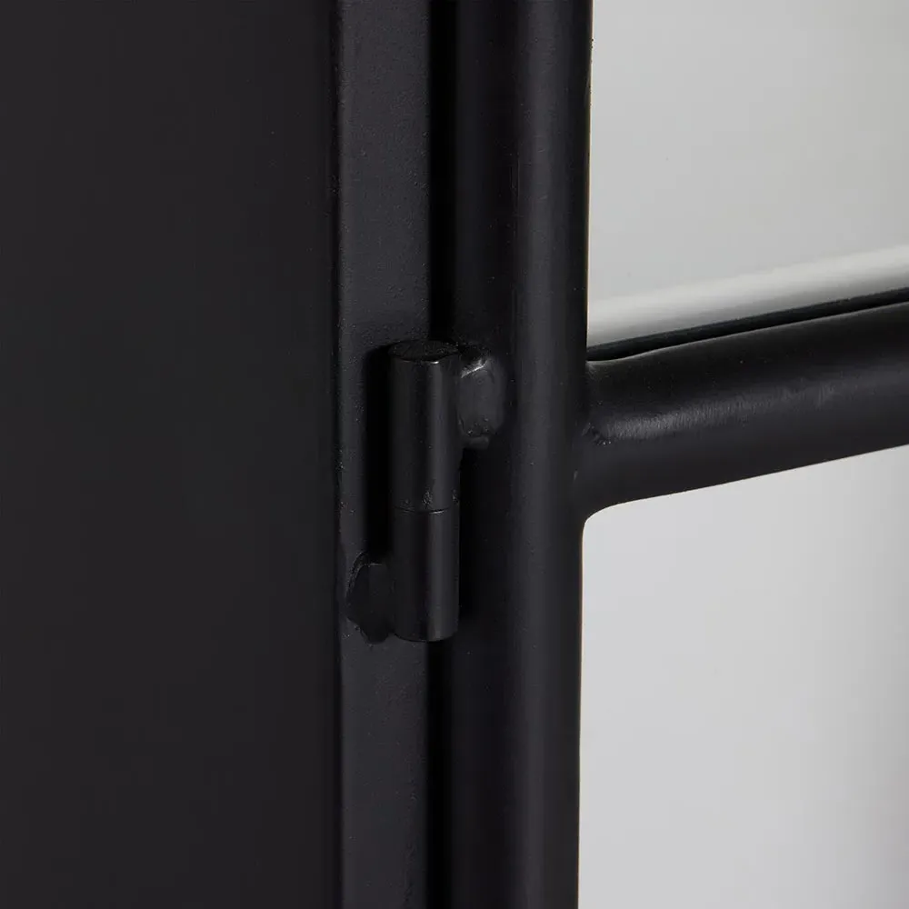 Corden 2 Door 4 Drawer Display Case - Black