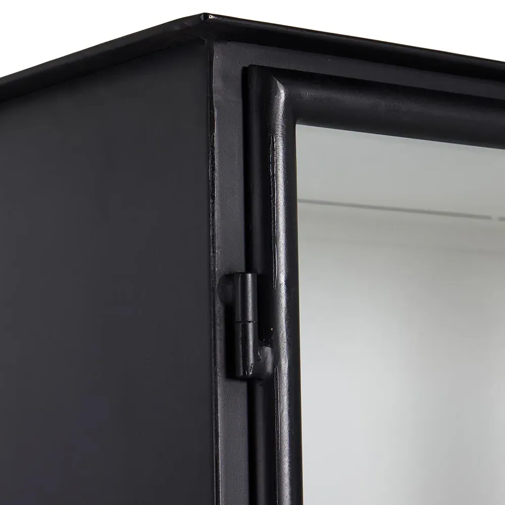 Corden 2 Door 4 Drawer Display Case - Black