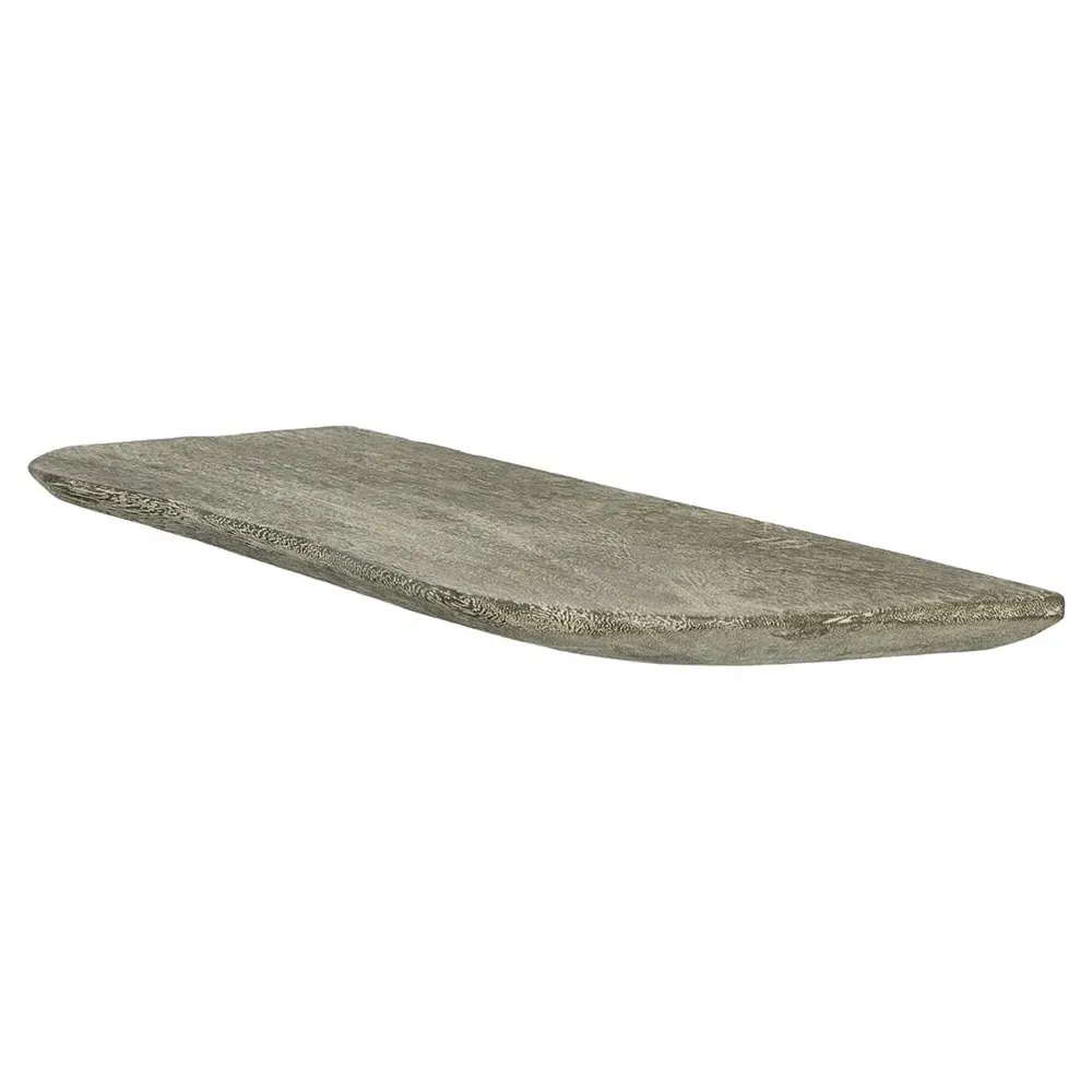 Corey Large Wall Shelf - Grey, Chamcha Wood