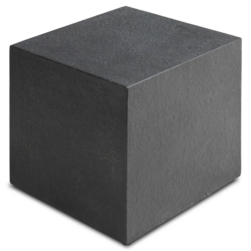 Corey Rectangular Outdoor Block End Table - Grey, Concrete