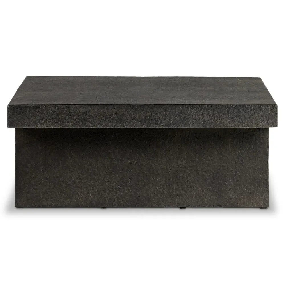 Corey Rectangular Outdoor Coffee Table - Grey, Concrete