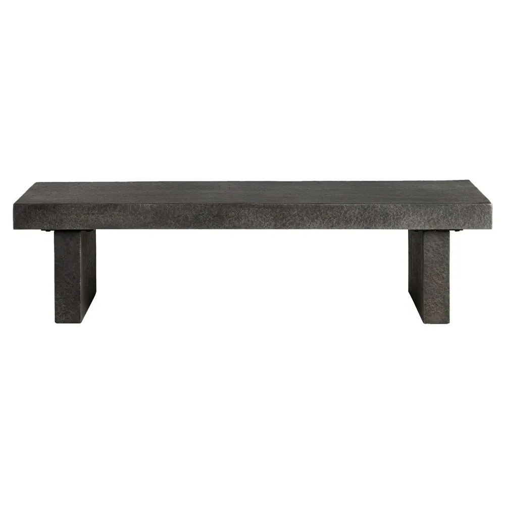 Corey Rectangular Outdoor Coffee Table - Grey, Concrete