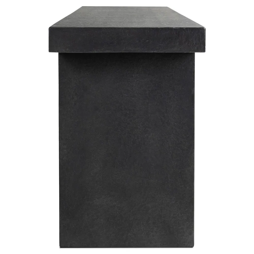 Corey Rectangular Outdoor Console Table - Grey, Concrete