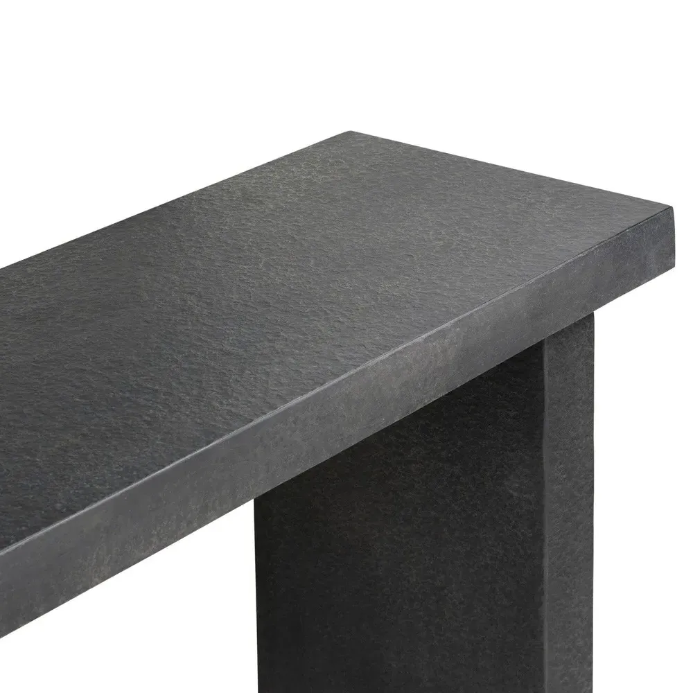 Corey Rectangular Outdoor Console Table - Grey, Concrete