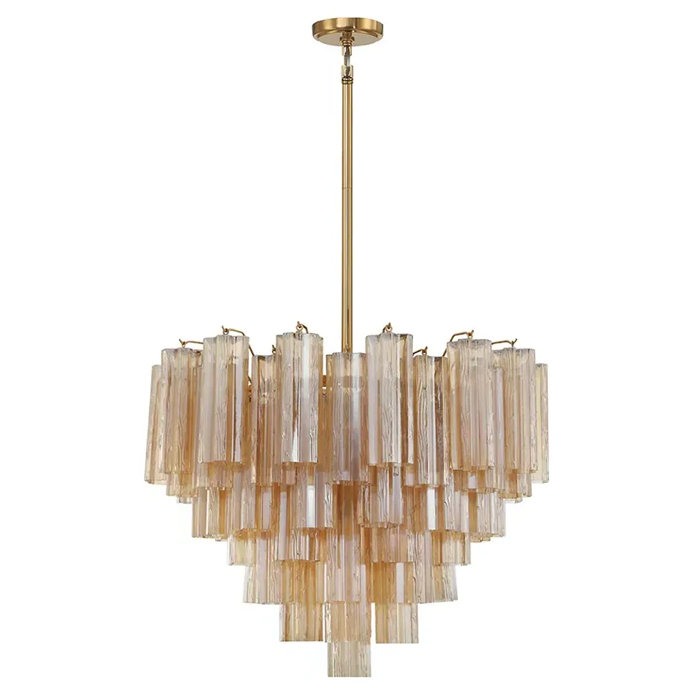 Corin 12 Light Chandelier - Aged Brass, Steel