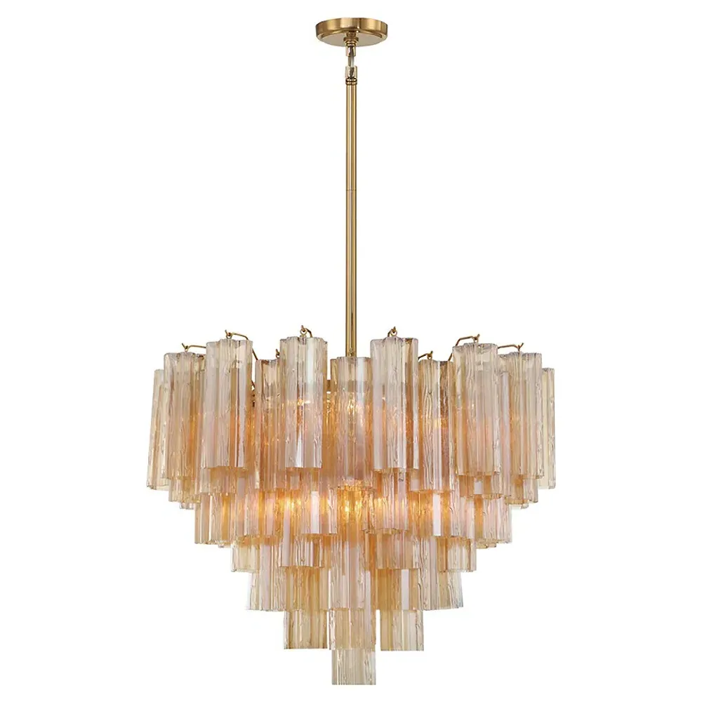 Corin 12 Light Chandelier - Aged Brass, Steel