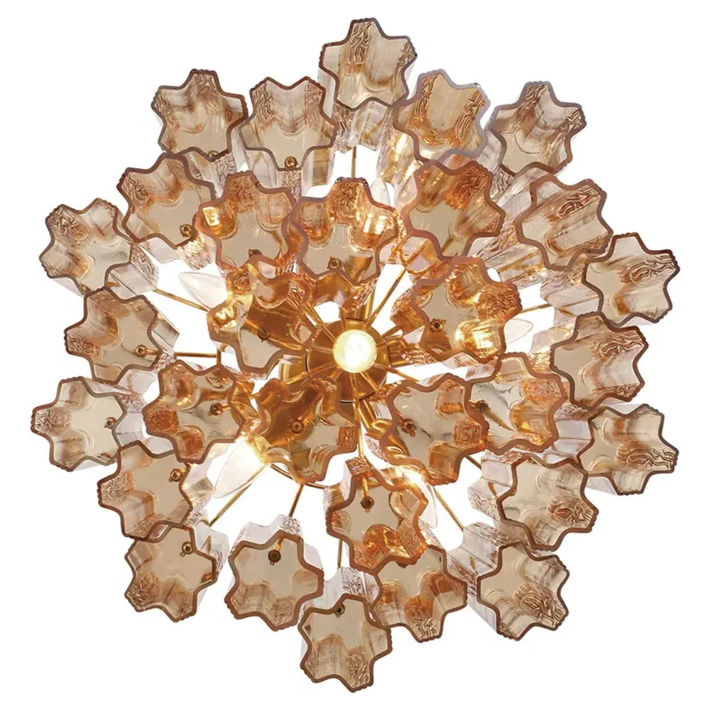 Corin 6 Light Chandelier - Aged Brass, Steel