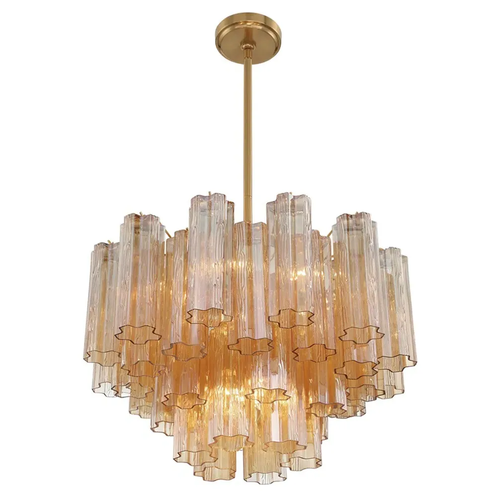 Corin 9 Light Chandelier - Aged Brass, Steel