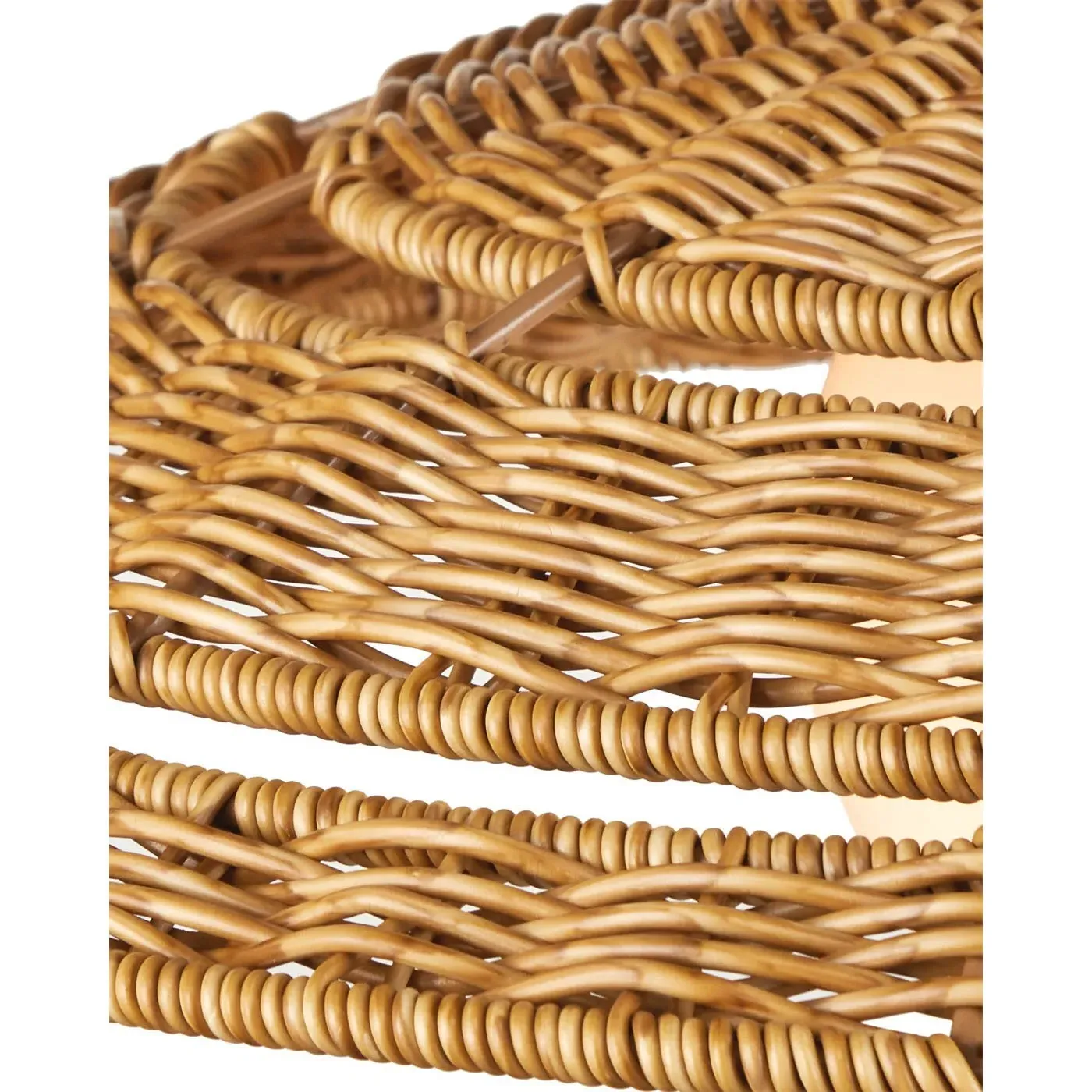 Corin Small Outdoor Pendant Light - Natural, Wicker