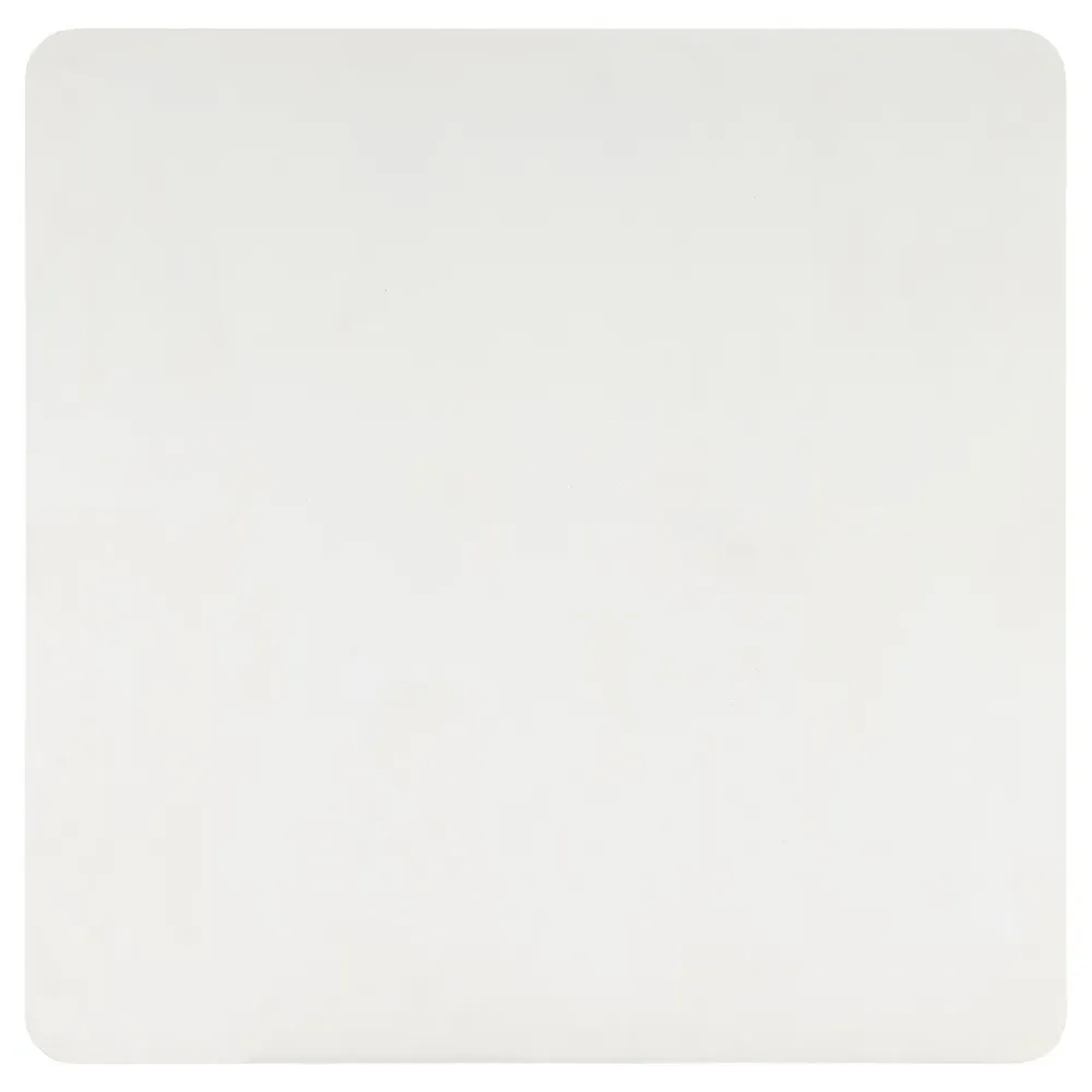 Corin Square Coffee Table with Casters - White, Gmelina Wood