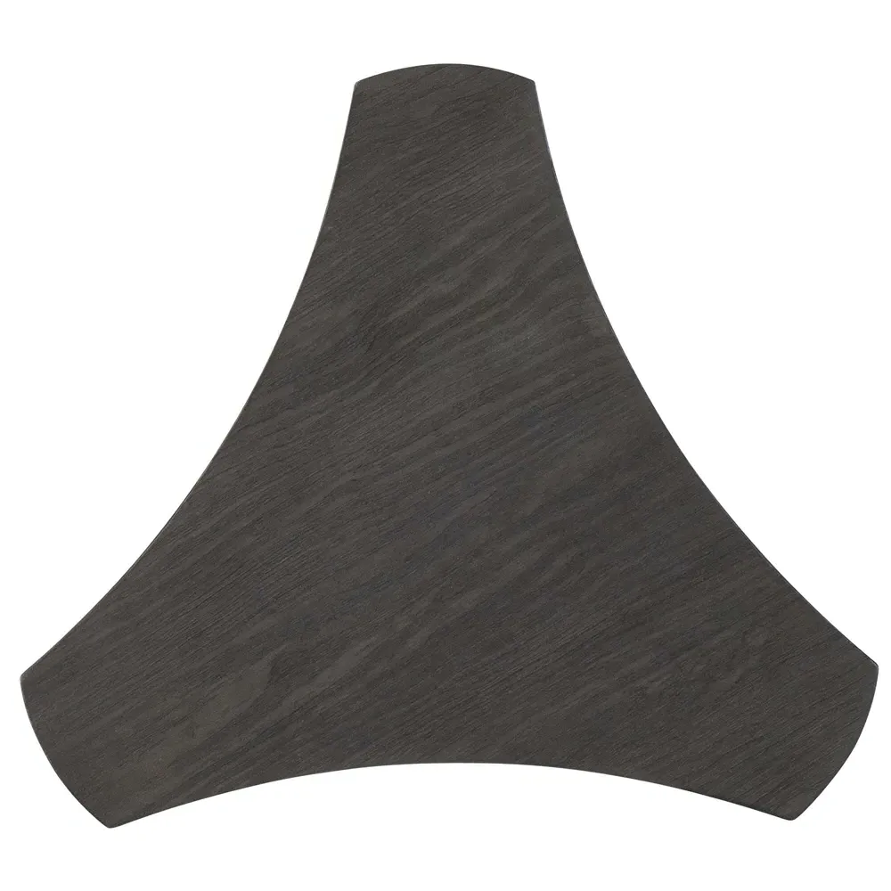 Corinne Triangular Side Table - Black, Pine Wood