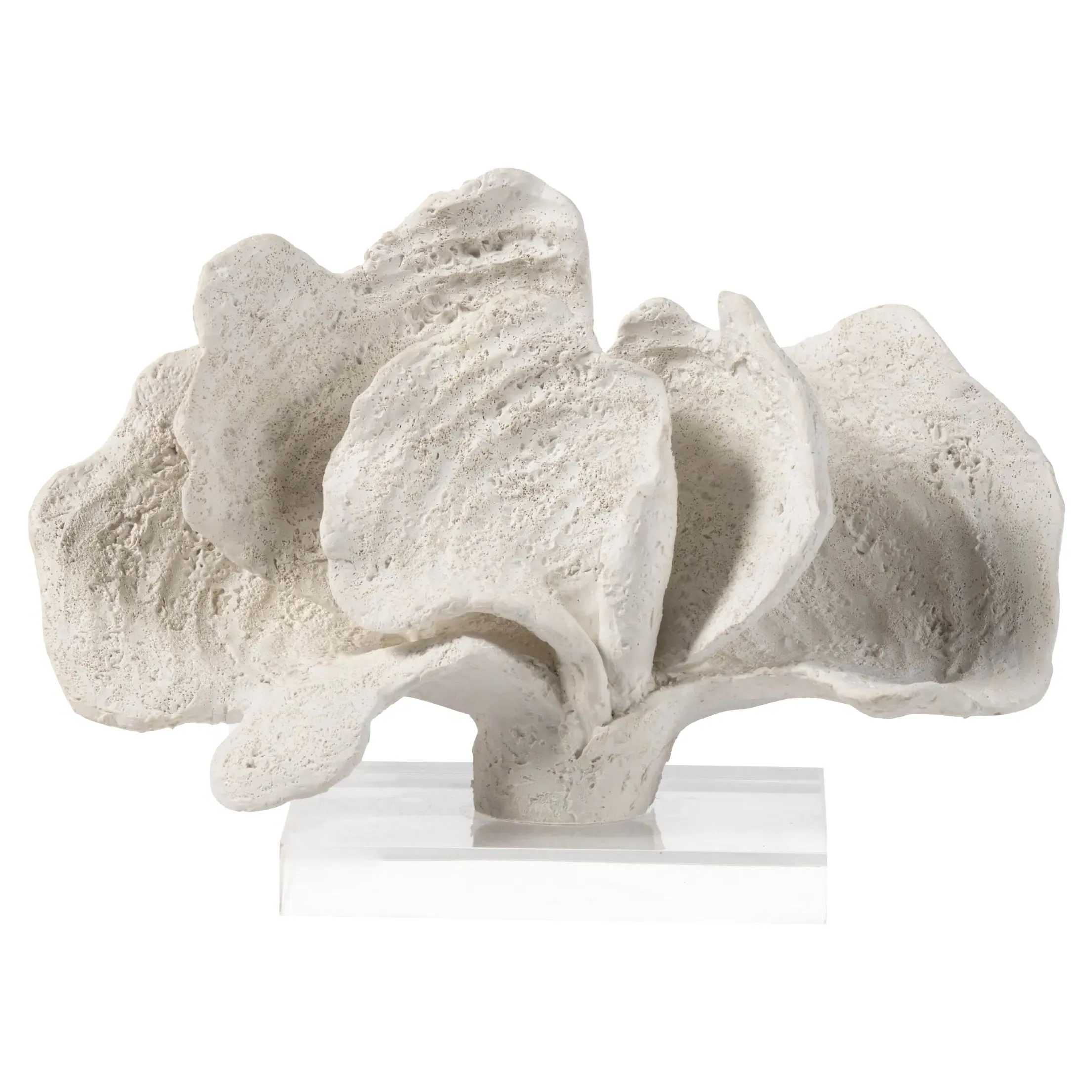 Coron 7" Coral Sculpture - White, Polyresin image