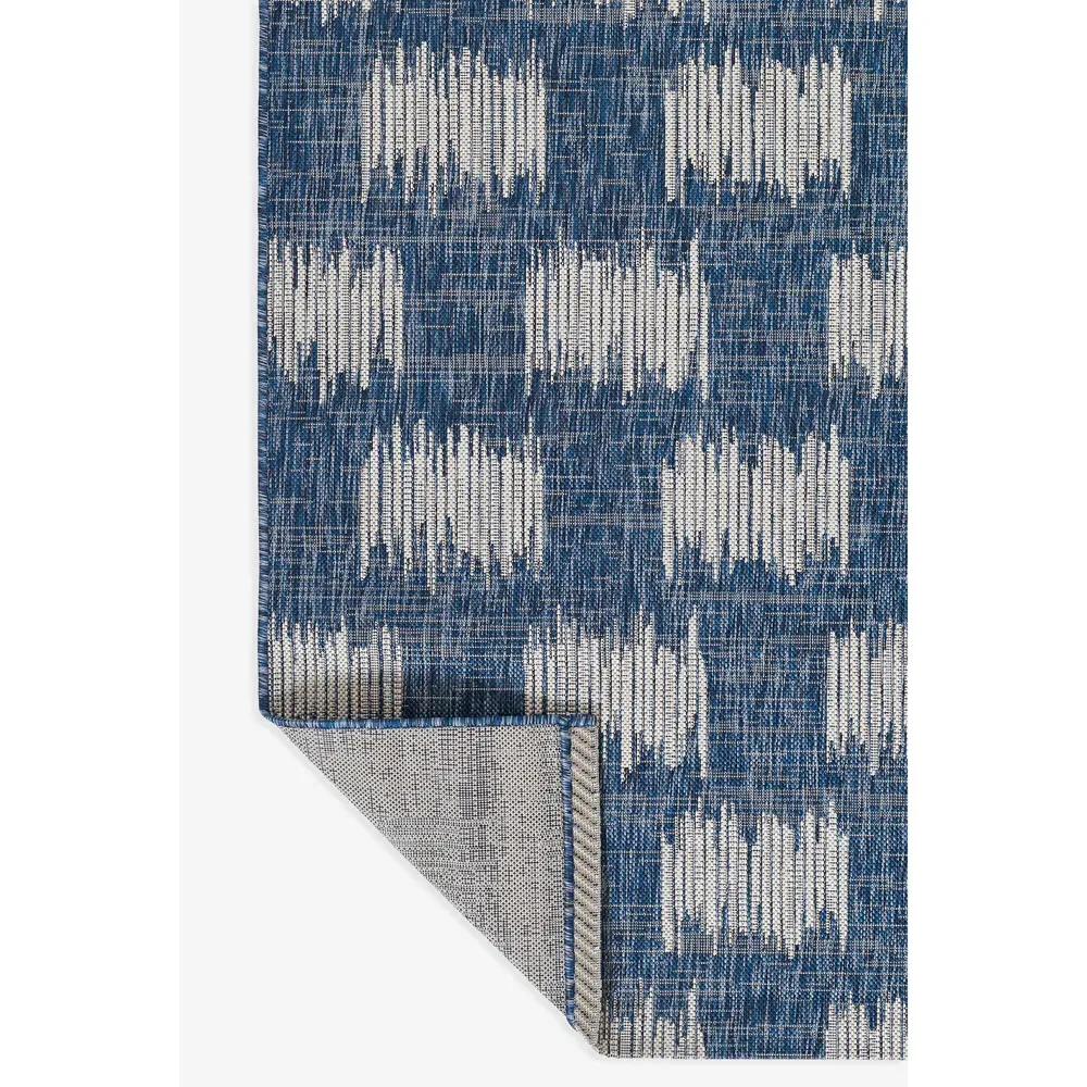 Cosette Geometric Patterned Indoor Outdoor Rug - Blue, Polypropylene