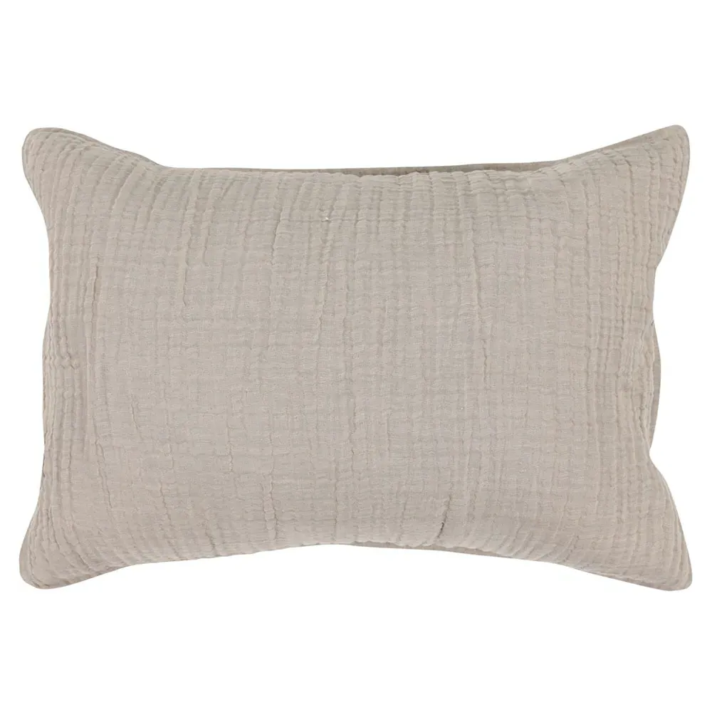 Cosette King Size Cotton Sham - Natural