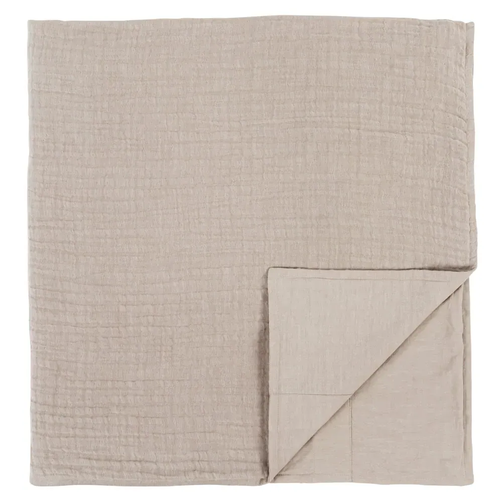 Cosette Queen Size Cotton Duvet - Natural image