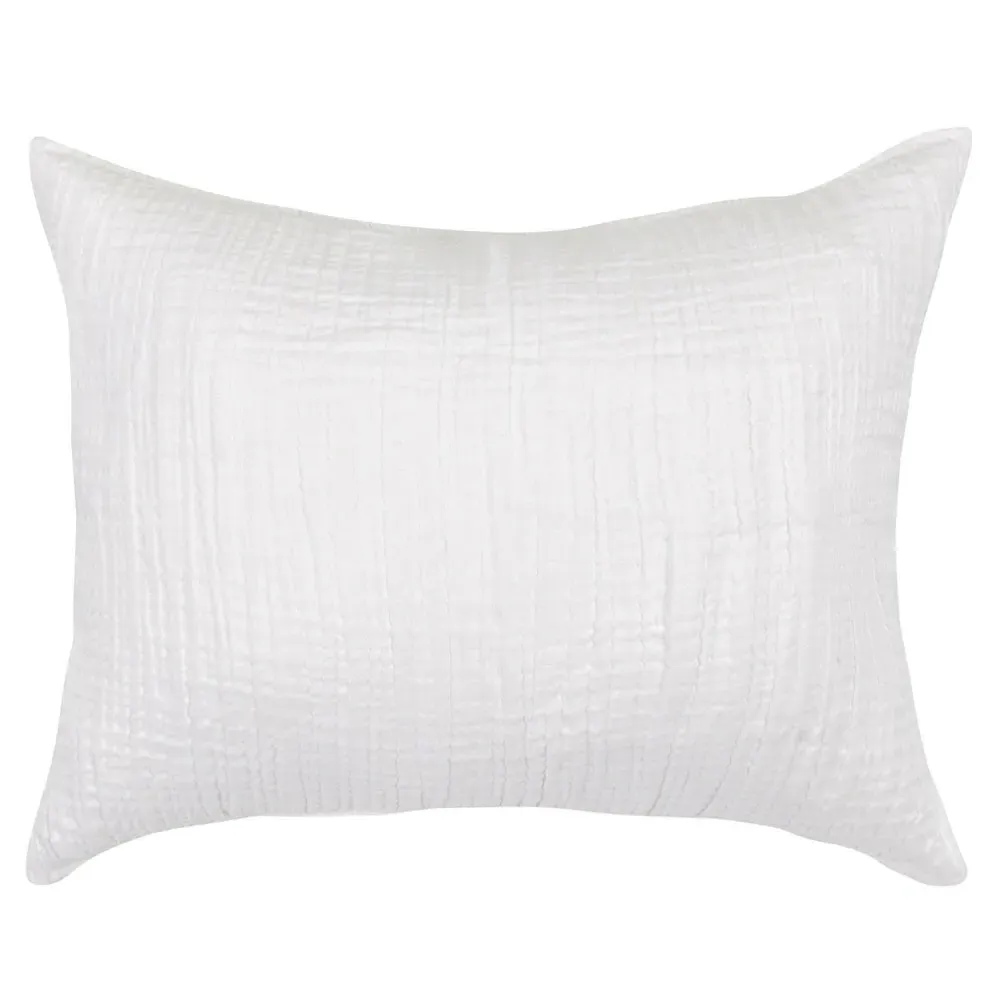 Cosette Standard Cotton Sham - White
