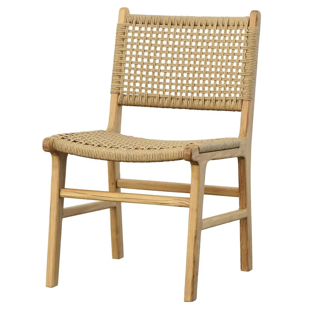 Costa Outdoor Dining Side Chair - Natural, Teak