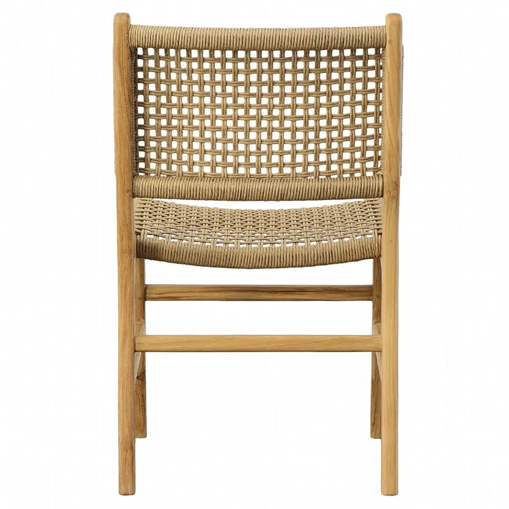 Costa Outdoor Dining Side Chair - Natural, Teak