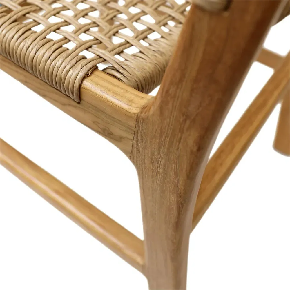Costa Outdoor Dining Side Chair - Natural, Teak