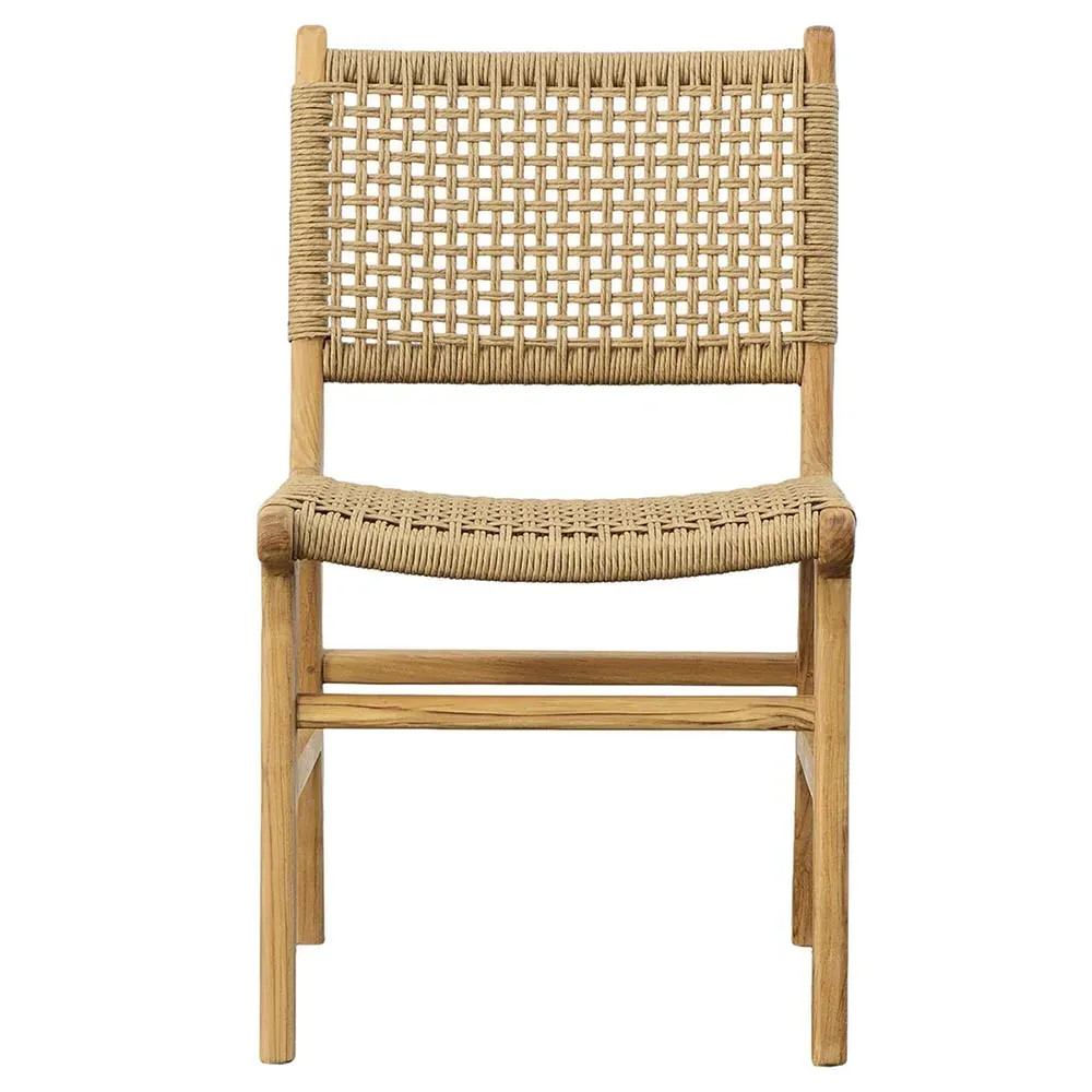 Costa Outdoor Dining Side Chair - Natural, Teak